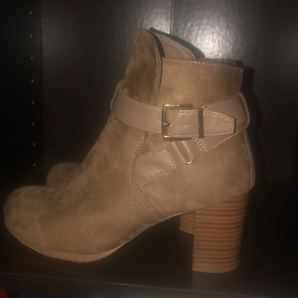 Taupe booties